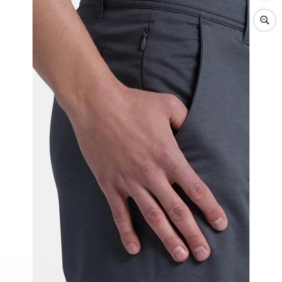 George Mens Above The Knee Commuter 9 inch Inseam Shorts size 34 Charcoal - Picture 2 of 9